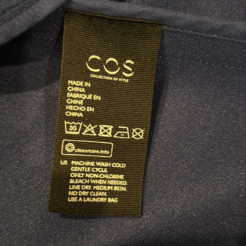 Cos wrap dress in blue size M - Picture 5 of 9